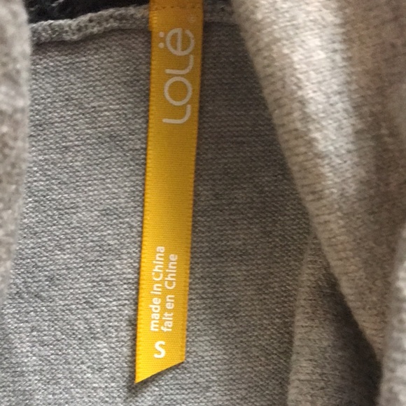 Lole Gray Cowl Neck Dress, Stretchy, Small - Picture 3 of 5